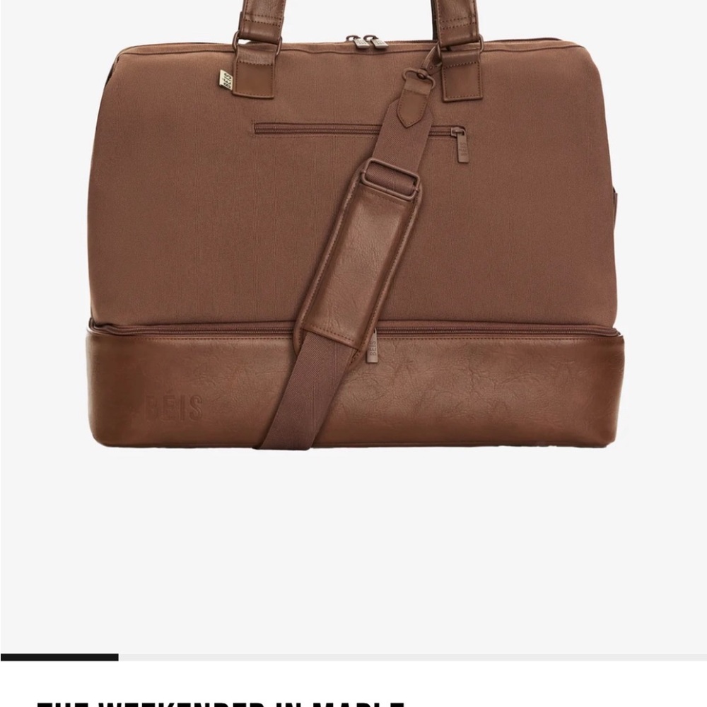 Beis Brown Weekender Duffel Bag